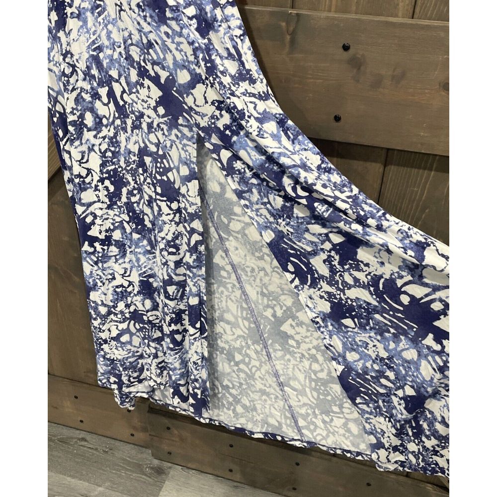 Peter Som Design Nation St. Barts Sleeveless Maxi Dress Blue White Size‎ M New - Picture 8 of 15